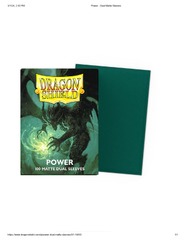 Dragon Shield - Power - Dual Matte Sleeves - Standard Size